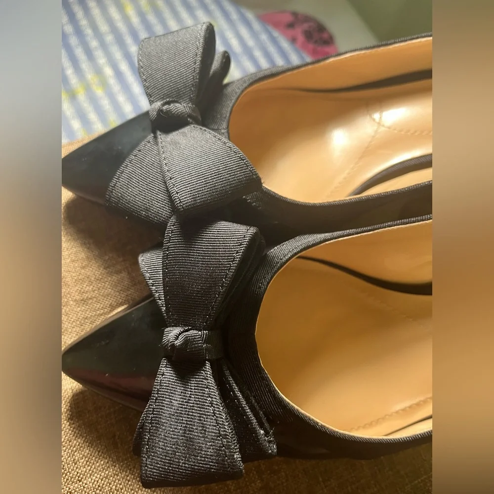 J Renee Woman’s Patent Leather Sling back Pumps 8,5 - Picture 2 of 10